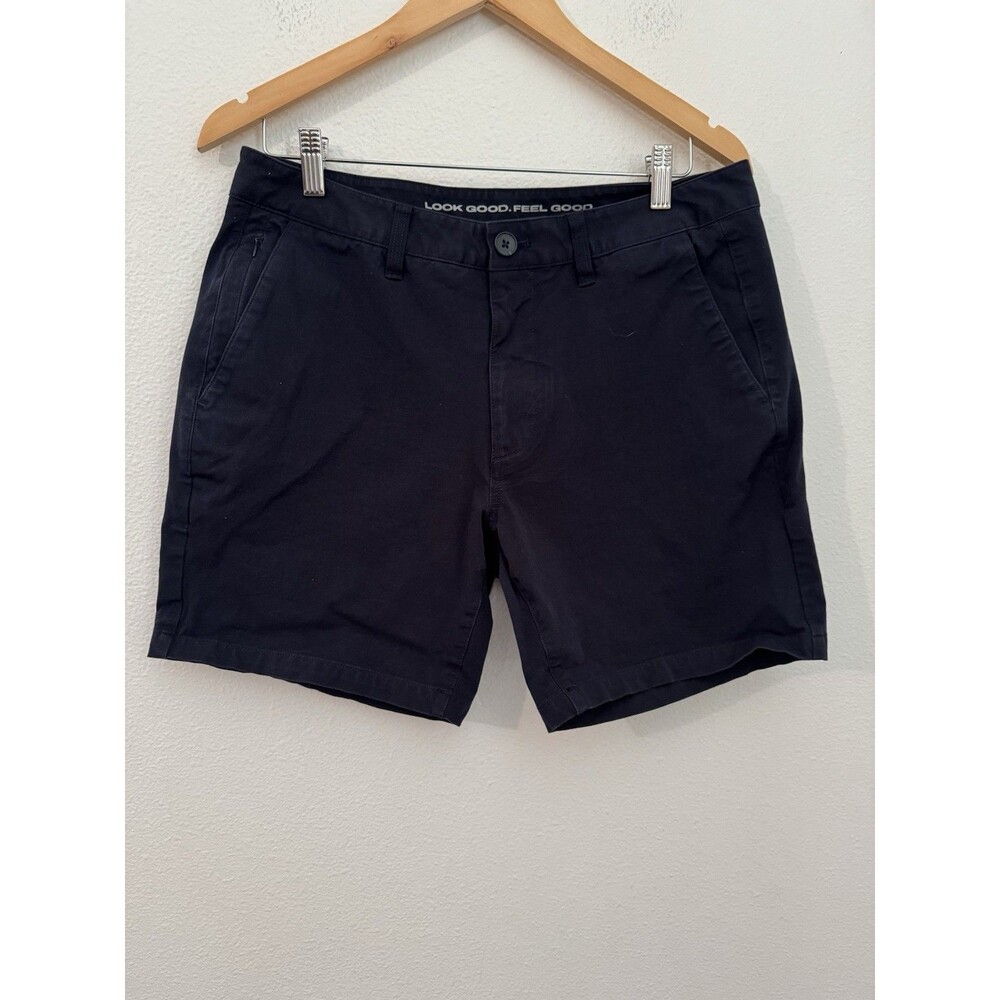 True Classic Shorts, Men's Classic Fit Comfort Chino Navy Blue Size 33 Excellent